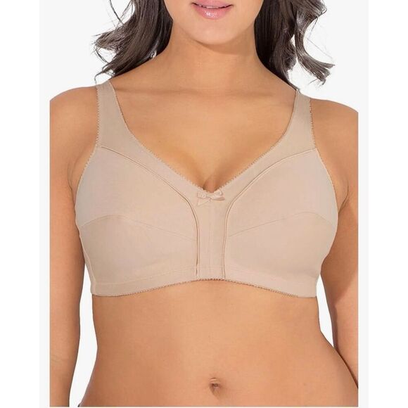 Fruit of the Loom Women's Seamed Soft Cup Wirefree Cotton Bra size 40DD - Picture 1 of 7